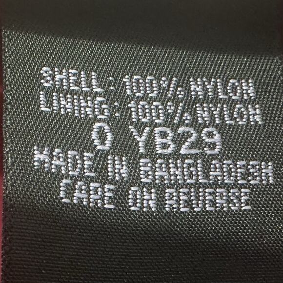 Vintage LL Bean Jacket Mens Medium Red Rain Windbreaker Full Zip Nylon Fishing - Picture 5 of 9